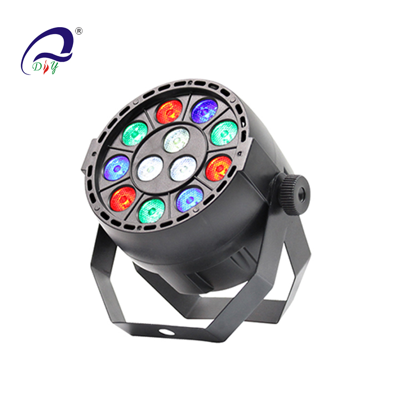 PL99 12PCS Mini LED Par Light con cuerpo de plástico para discoteca